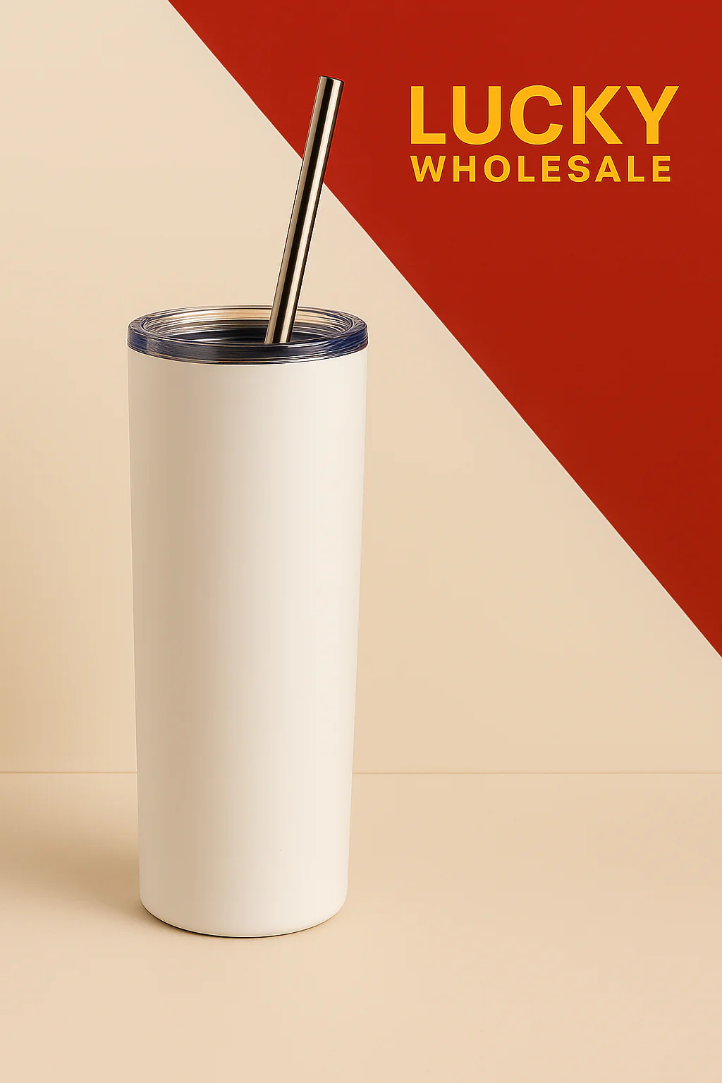 20 OZ Sublimation Tumbler - White