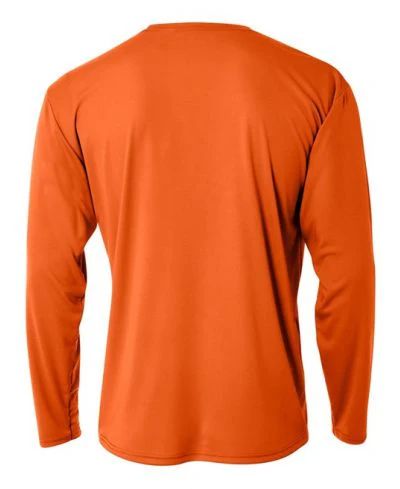 A4 N3165 Cooling Performance Long Sleeve - Athletic Orange - Image 3