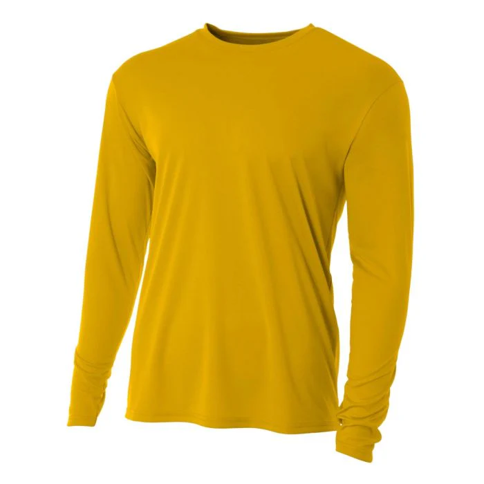 A4 N3165 Cooling Performance Long Sleeve - Gold