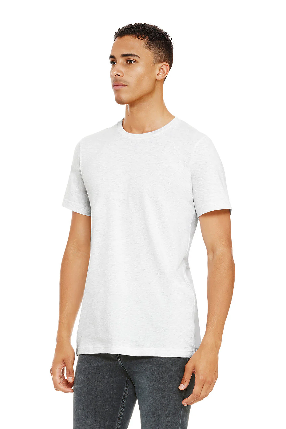 Bella Canvas 3001 Adult Round Neck - Ash - Image 2