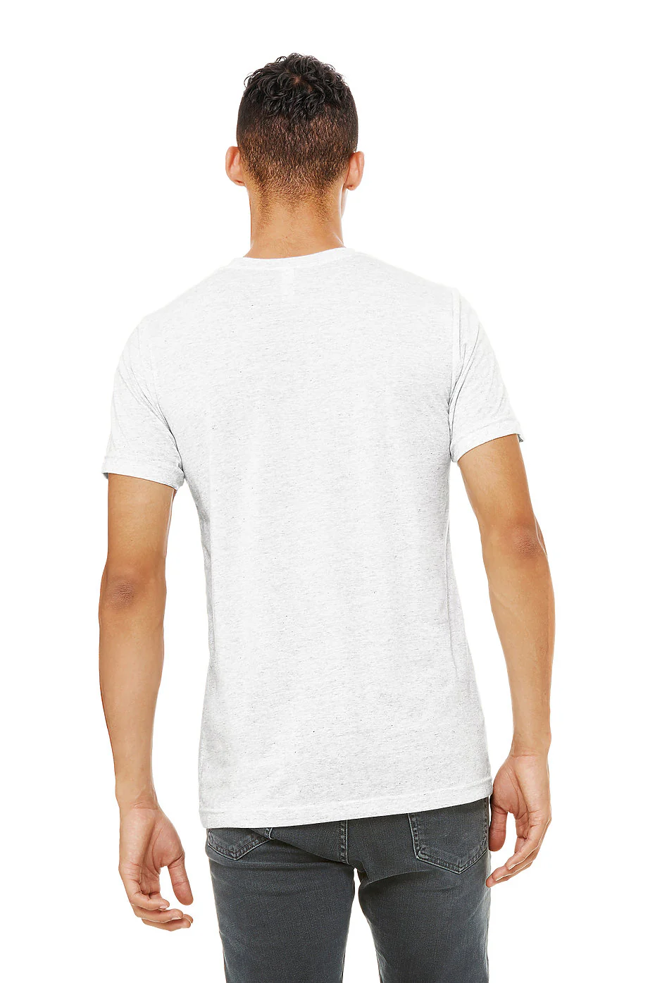Bella Canvas 3001 Adult Round Neck - Ash - Image 3