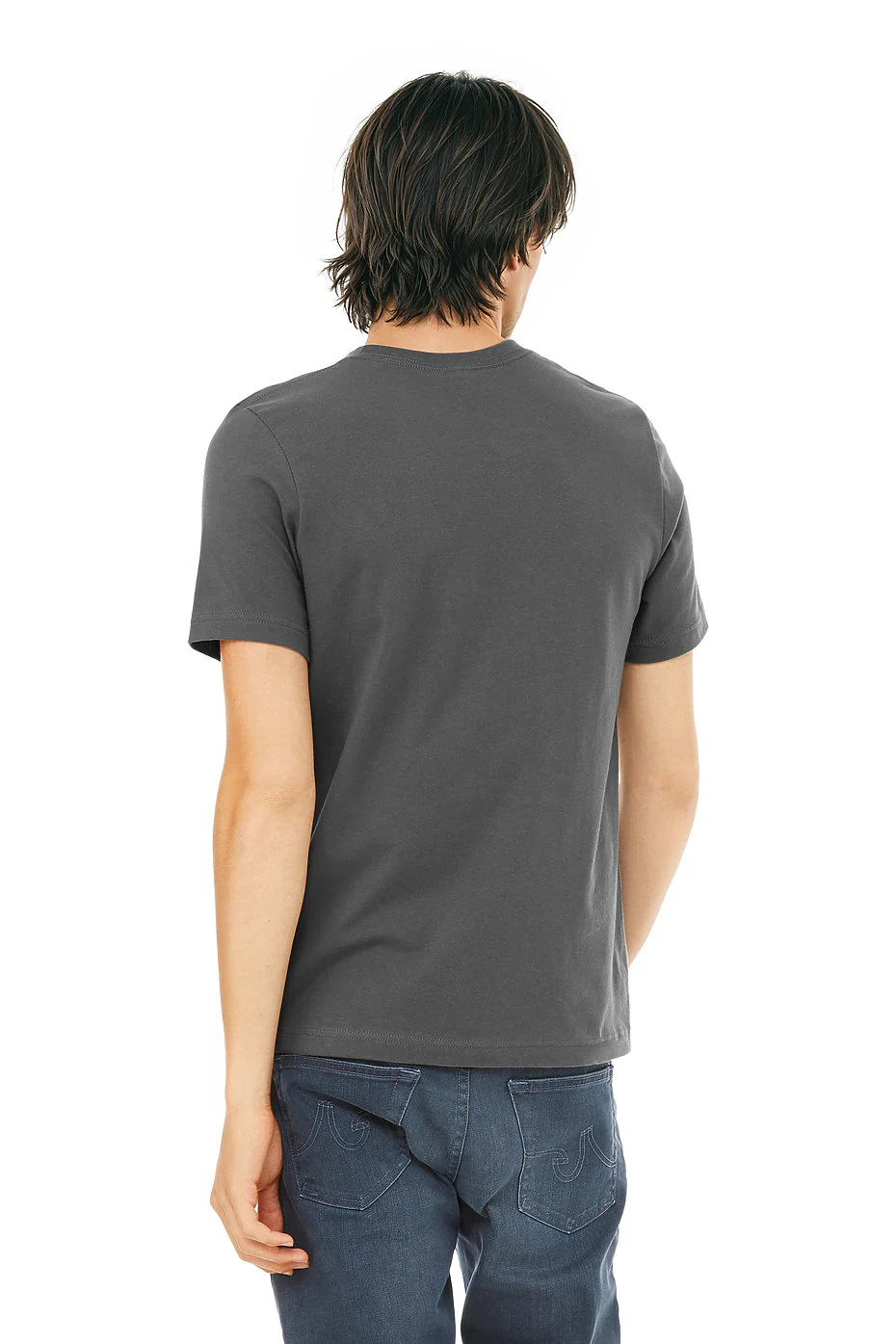 Bella Canvas 3001 Adult Round Neck - Asphalt - Image 3
