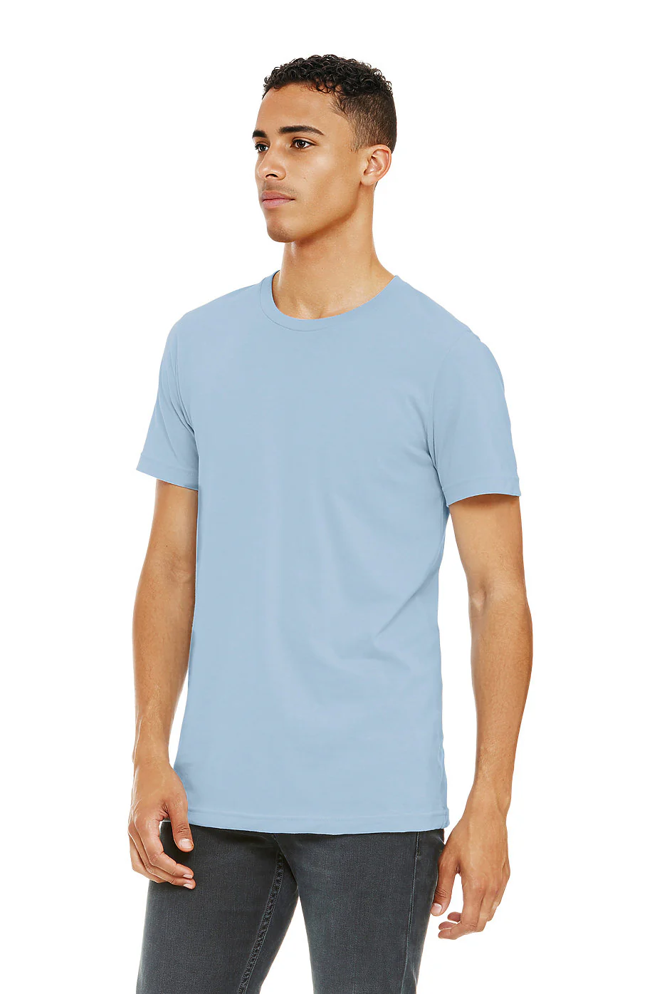 Bella Canvas 3001 Adult Round Neck - Baby Blue - Image 2