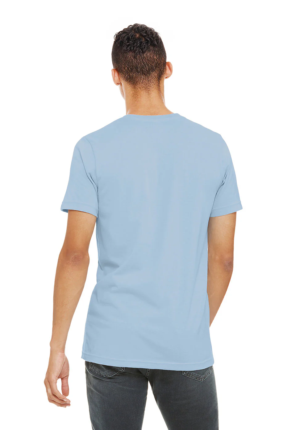 Bella Canvas 3001 Adult Round Neck - Baby Blue - Image 3