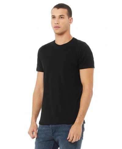Bella Canvas 3001 Adult Round Neck - Black - Image 2
