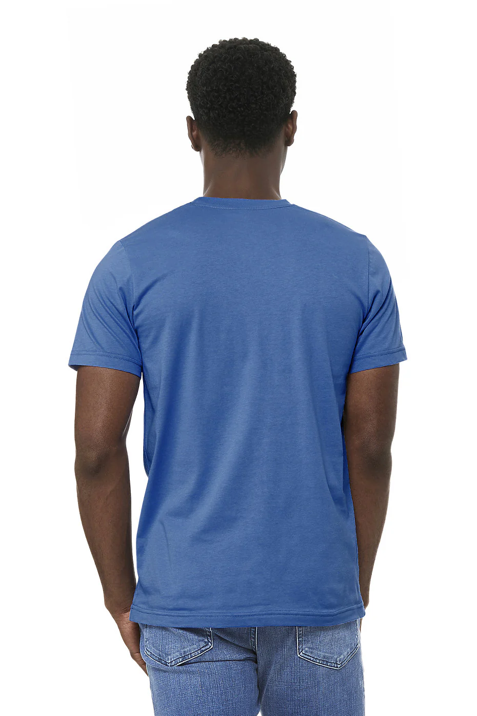 Bella Canvas 3001 Adult Round Neck - Columbia Blue - Image 3