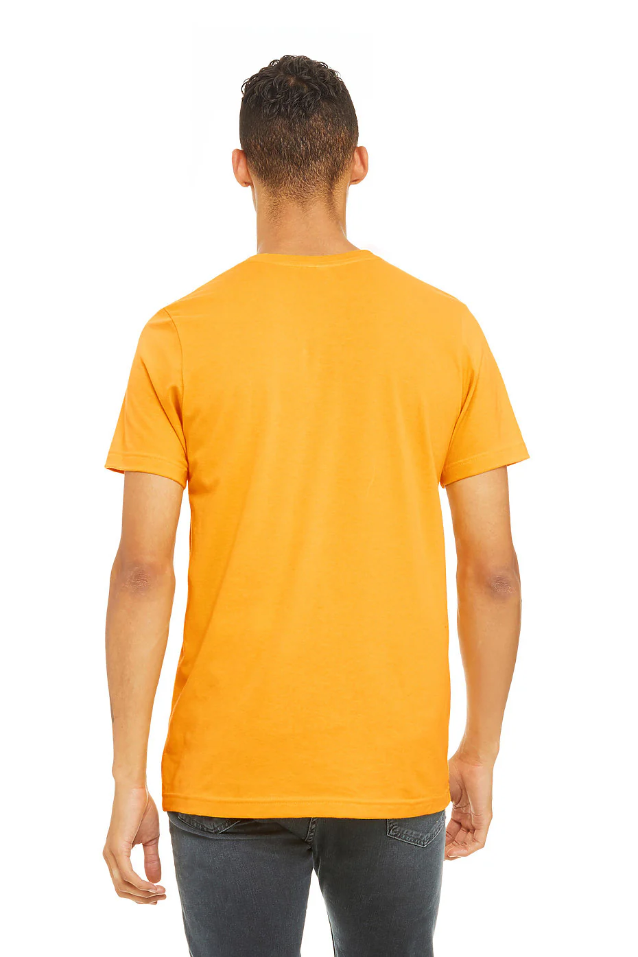Bella Canvas 3001 Adult Round Neck - Gold - Image 3