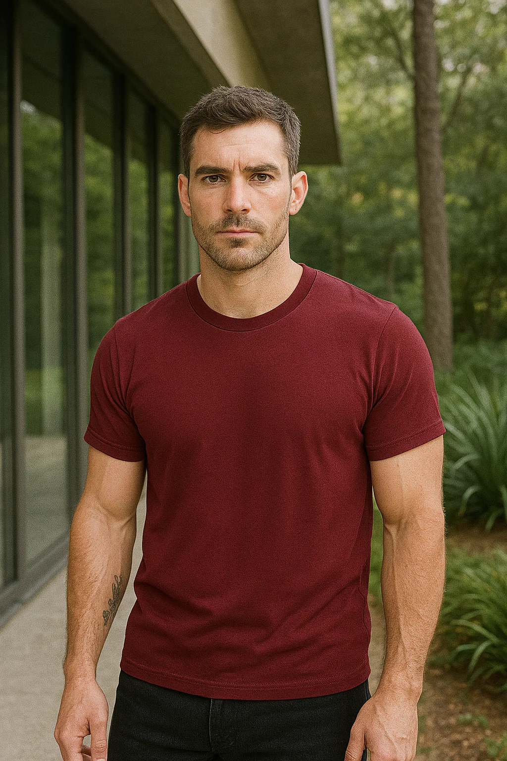Bella Canvas 3001 Adult Round Neck - Maroon