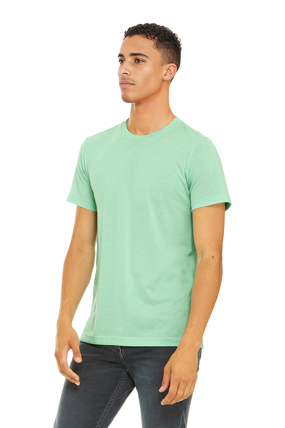 Bella Canvas 3001 Adult Round Neck - Mint - Image 2