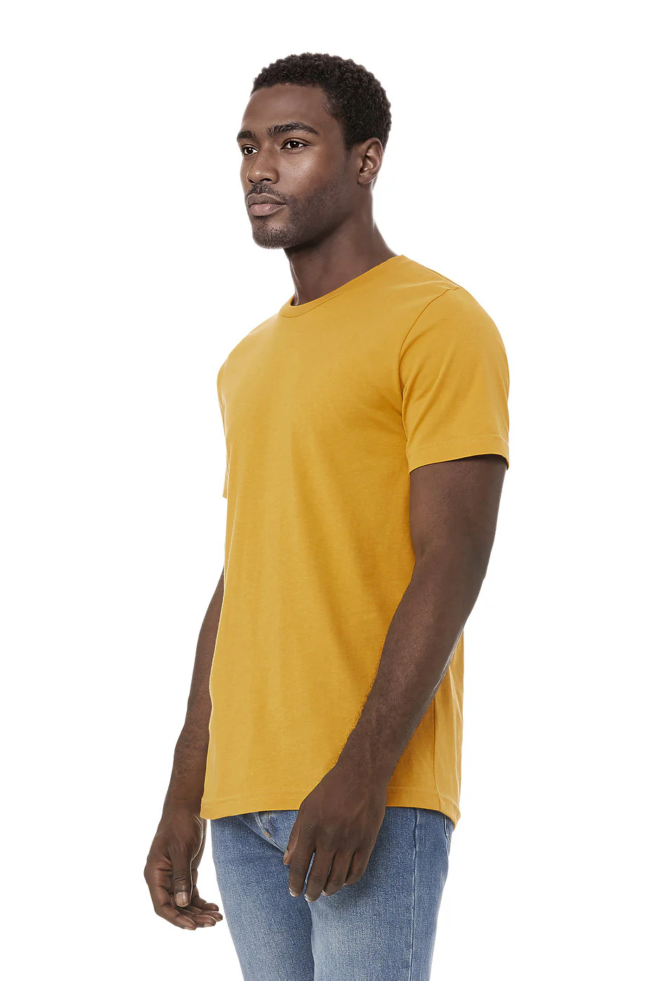 Bella Canvas 3001 Adult Round Neck - Mustard - Image 2