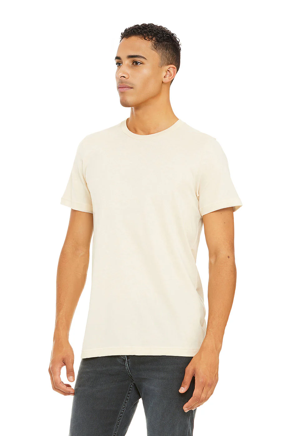 Bella Canvas 3001 Adult Round Neck - Natural - Image 2