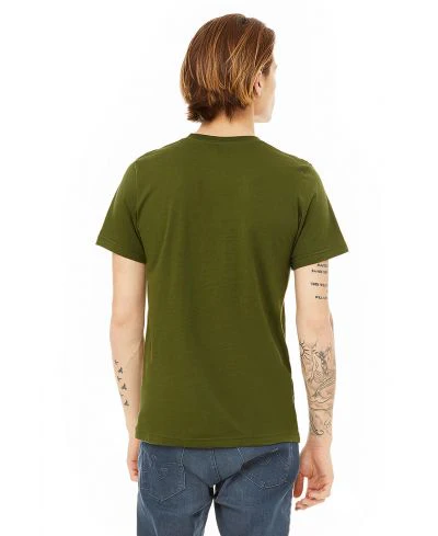 Bella Canvas 3001 Adult Round Neck - Olive - Image 3