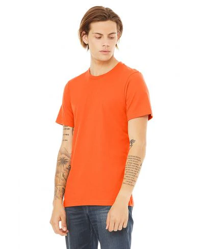 Bella Canvas 3001 Adult Round Neck - Orange - Image 2