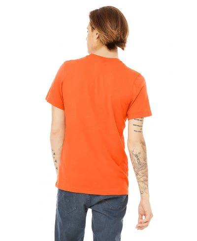 Bella Canvas 3001 Adult Round Neck - Orange - Image 3