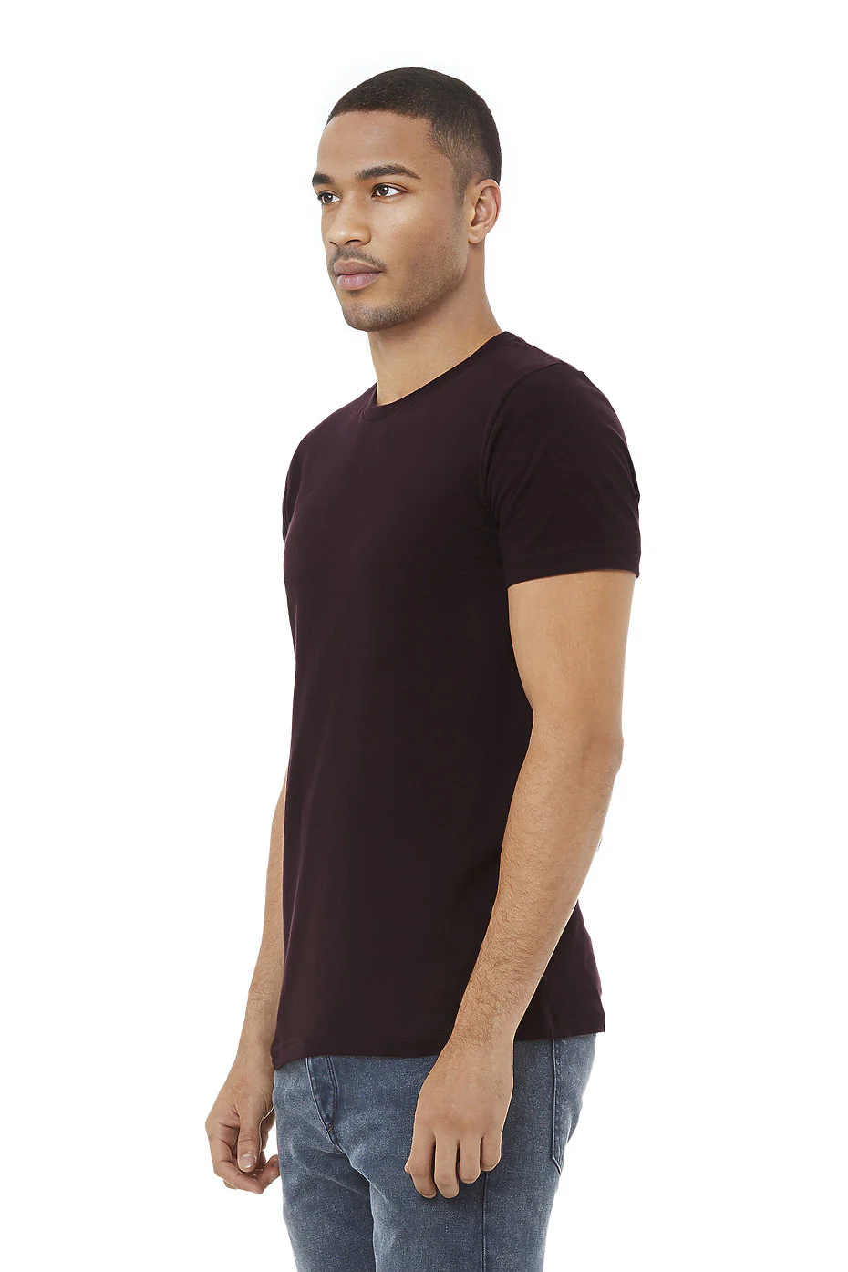 Bella Canvas 3001 Adult Round Neck - Oxblood Black - Image 2