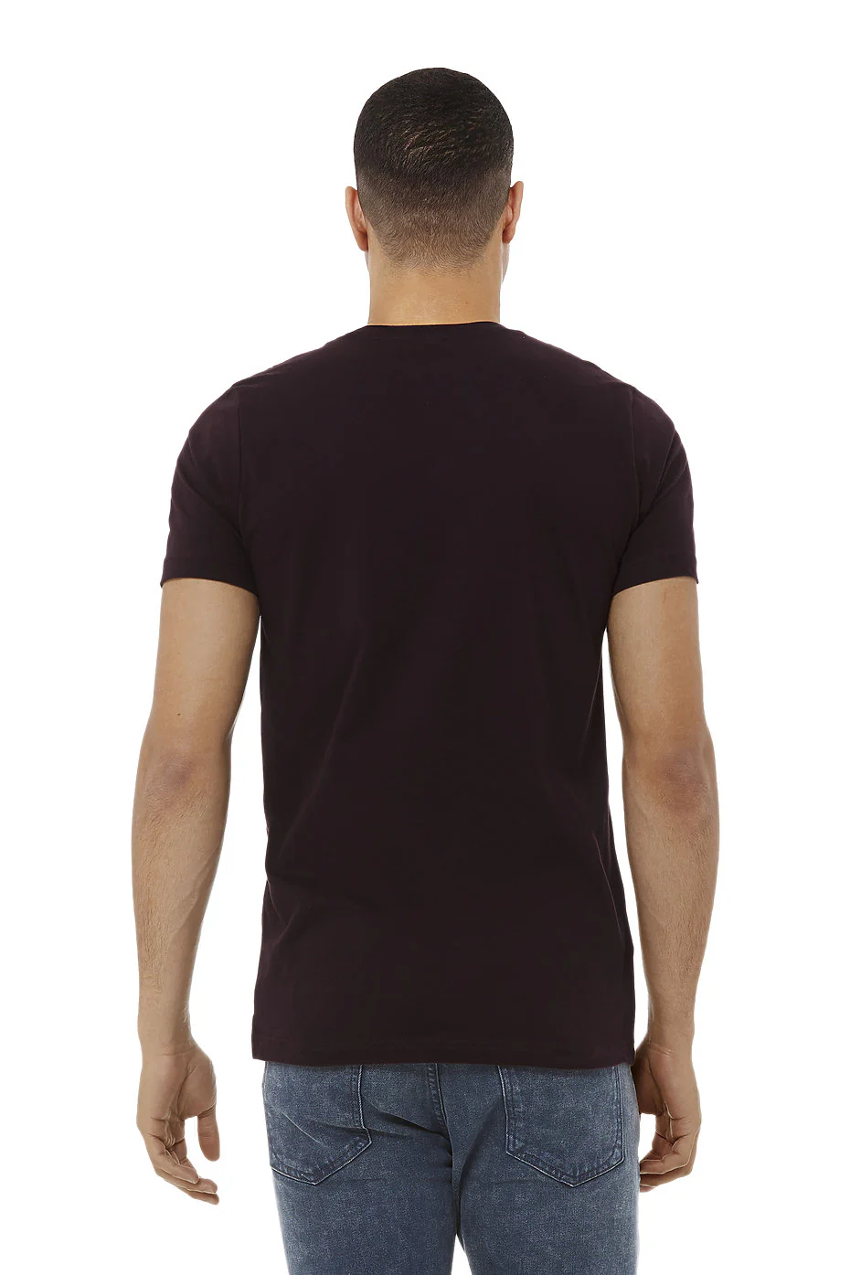 Bella Canvas 3001 Adult Round Neck - Oxblood Black - Image 3