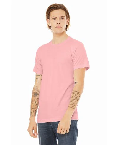 Bella Canvas 3001 Adult Round Neck - Pink - Image 2
