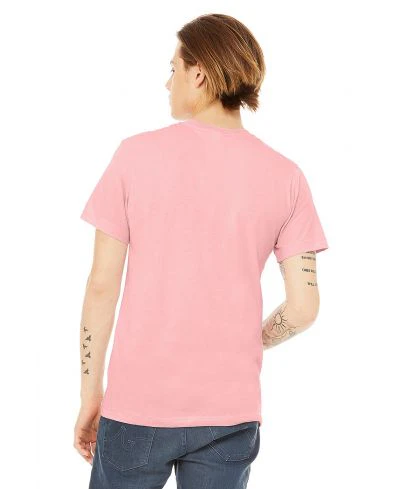 Bella Canvas 3001 Adult Round Neck - Pink - Image 3