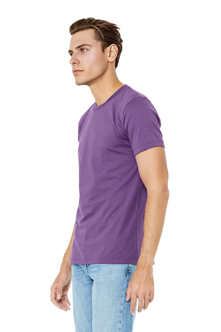 Bella Canvas 3001 Adult Round Neck - Team Purple - Image 2
