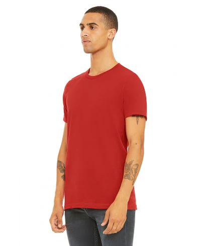 Bella Canvas 3001 Adult Round Neck - Red - Image 2