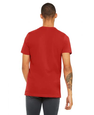 Bella Canvas 3001 Adult Round Neck - Red - Image 3