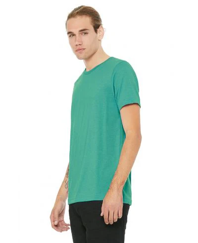 Bella Canvas 3001 Adult Round Neck - Teal - Image 2