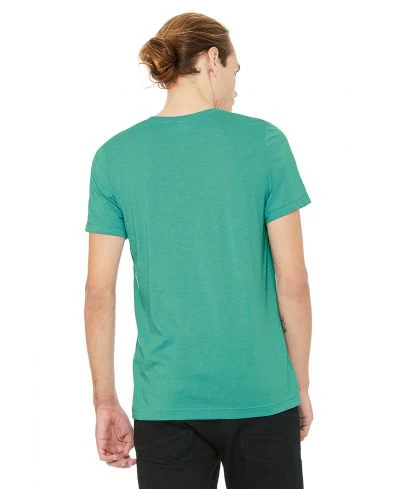 Bella Canvas 3001 Adult Round Neck - Teal - Image 3