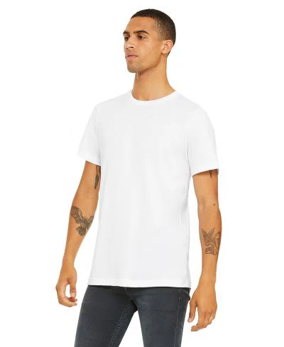Bella Canvas 3001 Adult Round Neck - White - Image 2