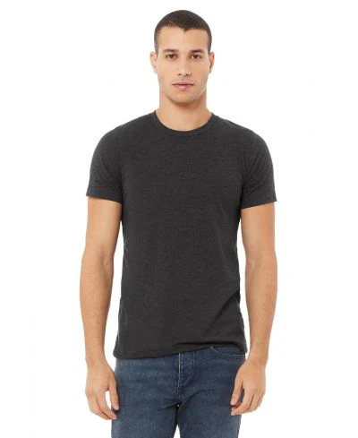 Bella Canvas 3001CVC Heather Round Neck - Dark Grey HTR