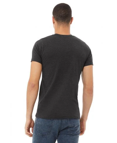 Bella Canvas 3001CVC Heather Round Neck - Dark Grey HTR - Image 3