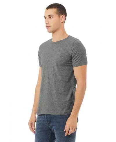 Bella Canvas 3001CVC Heather Round Neck - Deep Heather - Image 2