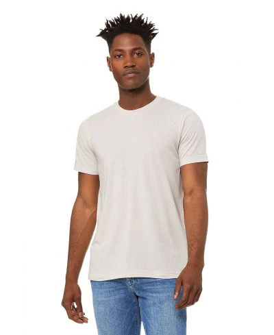 Bella Canvas 3001CVC Heather Round Neck - HTR Cement