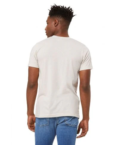Bella Canvas 3001CVC Heather Round Neck - HTR Cement - Image 3