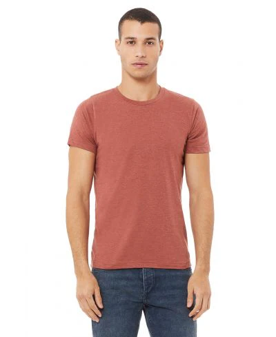 Bella Canvas 3001CVC Heather Round Neck - HTR Clay