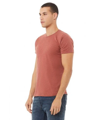 Bella Canvas 3001CVC Heather Round Neck - HTR Clay - Image 2