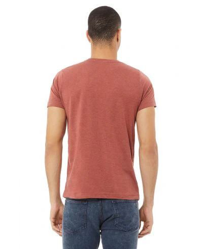 Bella Canvas 3001CVC Heather Round Neck - HTR Clay - Image 3