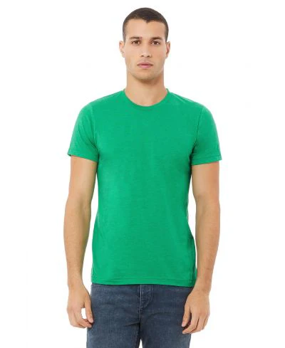 Bella Canvas 3001CVC Heather Round Neck - HTR Kelly