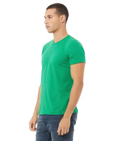 Bella Canvas 3001CVC Heather Round Neck - HTR Kelly - Image 2