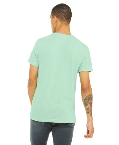 Bella Canvas 3001CVC Heather Round Neck - HTR Mint - Image 3