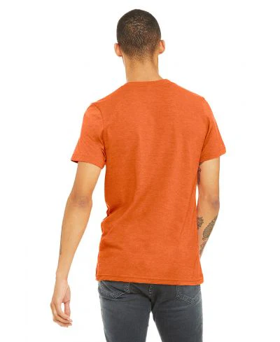 Bella Canvas 3001CVC Heather Round Neck - HTR Orange - Image 3
