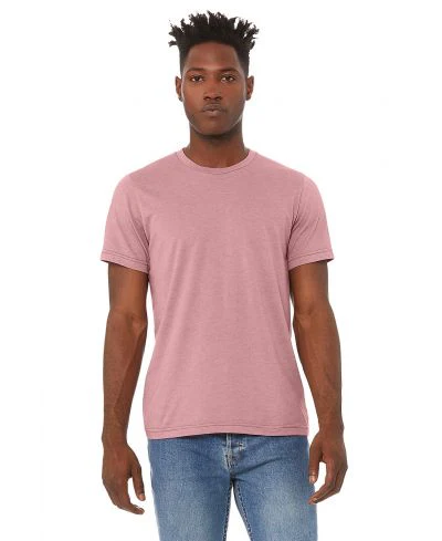 Bella Canvas 3001CVC Heather Round Neck - HTR Orchid