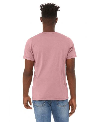 Bella Canvas 3001CVC Heather Round Neck - HTR Orchid - Image 3