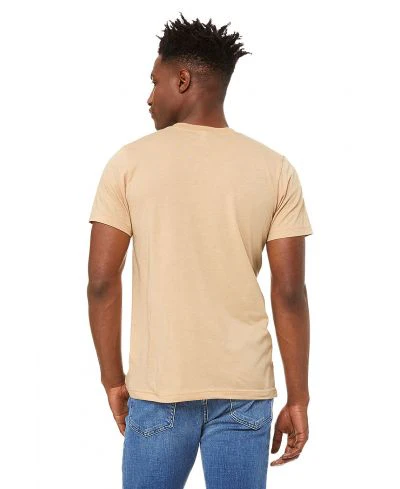 Bella Canvas 3001CVC Heather Round Neck - HTR Sand Dune - Image 3