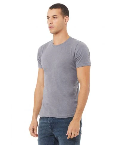 Bella Canvas 3001CVC Heather Round Neck - HTR Storm - Image 2