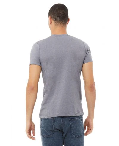 Bella Canvas 3001CVC Heather Round Neck - HTR Storm - Image 3