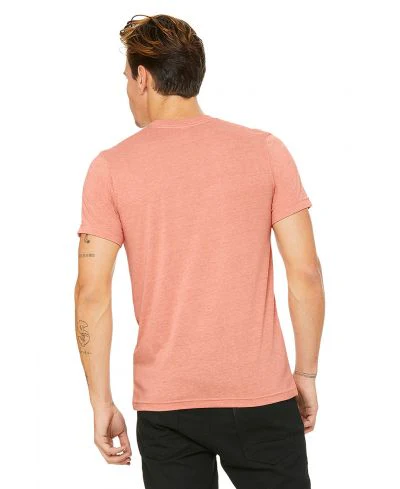 Bella Canvas 3001CVC Heather Round Neck - HTR Sunset - Image 3