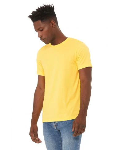 Bella Canvas 3001CVC Heather Round Neck - HTR Yellow
