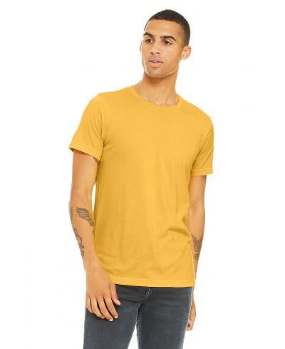 Bella Canvas 3001CVC Heather Round Neck - HTR Yellow Gold