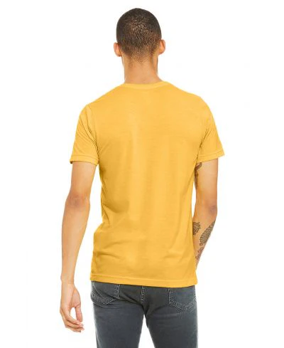 Bella Canvas 3001CVC Heather Round Neck - HTR Yellow Gold - Image 3