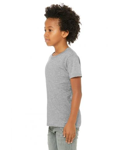 Bella Canvas 3001Y CVC Youth Heather Tee - Athletic HTR - Image 2